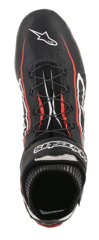 ALPINESTARS 2715020_123_8,5 TECH 1Z v2 Race shoes, FIA 8856-2018, black/white/red, size 41 (8,5)
