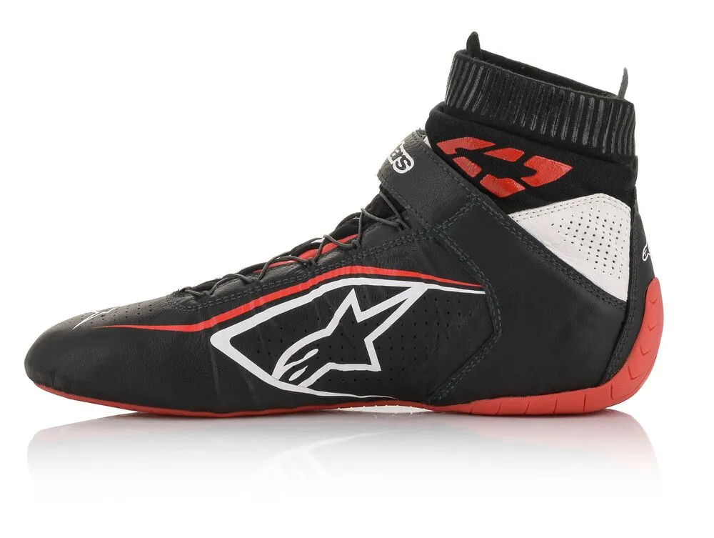 ALPINESTARS 2715020_123_8,5 TECH 1Z v2 Race shoes, FIA 8856-2018, black/white/red, size 41 (8,5)