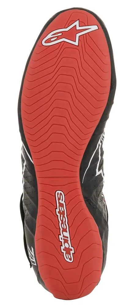 ALPINESTARS 2715020_123_8,5 TECH 1Z v2 Race shoes, FIA 8856-2018, black/white/red, size 41 (8,5)