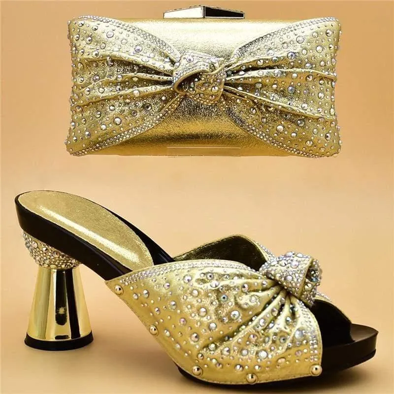 Italian Luxury Shoes And Bag Set